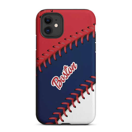 Boston Red Sox Ball 2 in 1 Tough Phone Case-Oxvistore