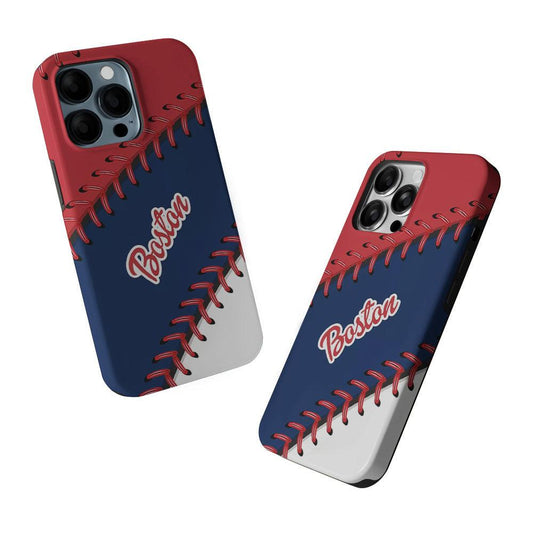 Boston Red Sox Ball 2 in 1 Tough Phone Case-Oxvistore