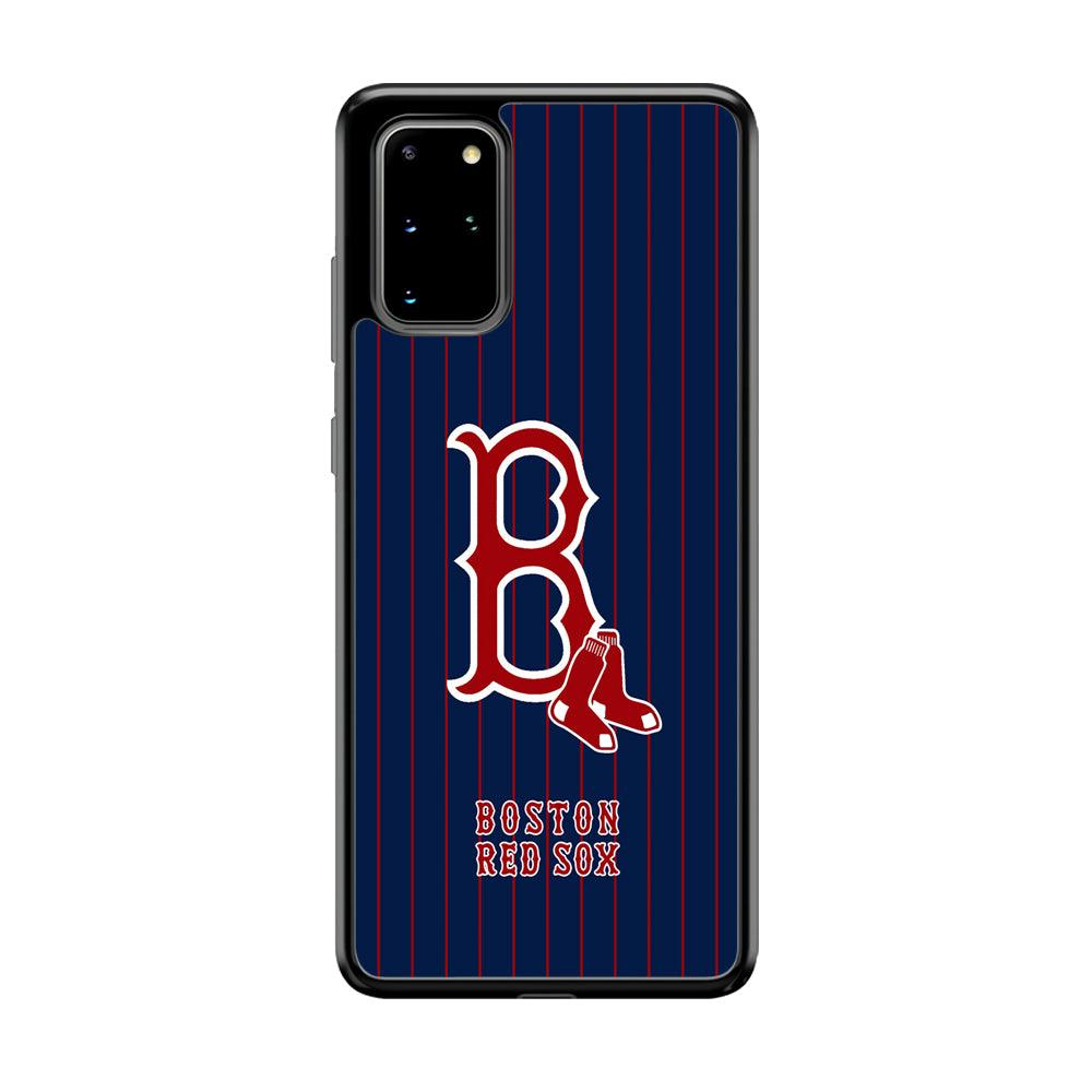 Boston Red Sox Bold and Firm Samsung Galaxy S20 Plus Case-Rubber Black (2D Case)-Oxvistore