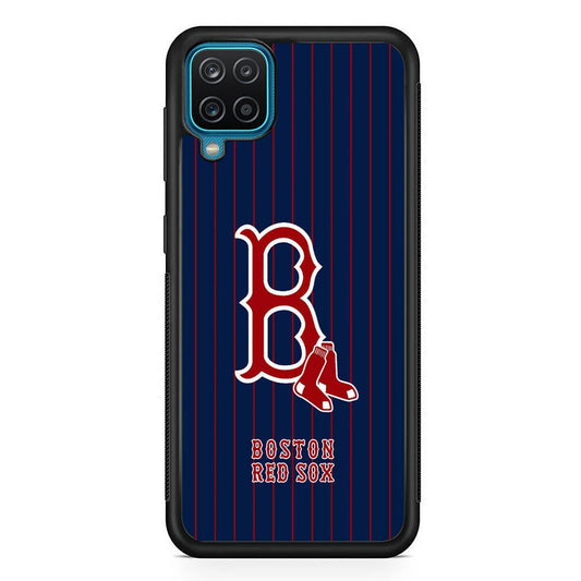 Boston Red Sox Bold and Firm Samsung Galaxy A12 Case-Oxvistore