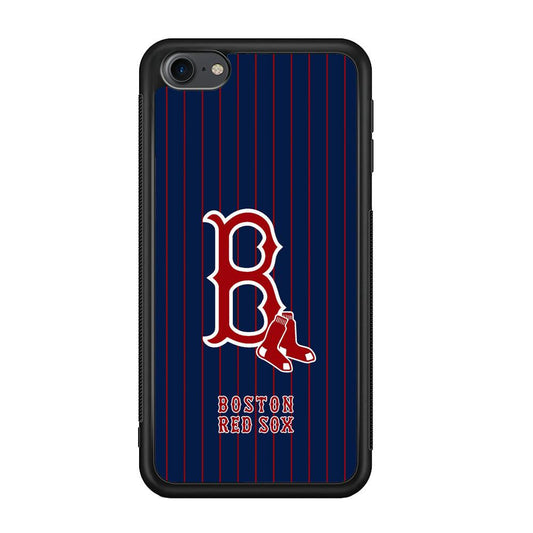 Boston Red Sox Bold and Firm iPod Touch 6 Case-Rubber Black (2D Case)-Oxvistore