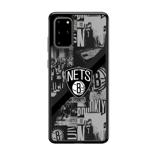 Brooklyn Nets Collage of The Journey Samsung Galaxy S20 Plus Case-Rubber Black (2D Case)-Oxvistore