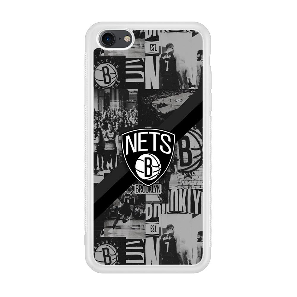 Brooklyn Nets Collage of The Journey iPhone 8 Case-Oxvistore