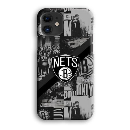 Brooklyn Nets Collage of The Journey iPhone 12 Case-Oxvistore