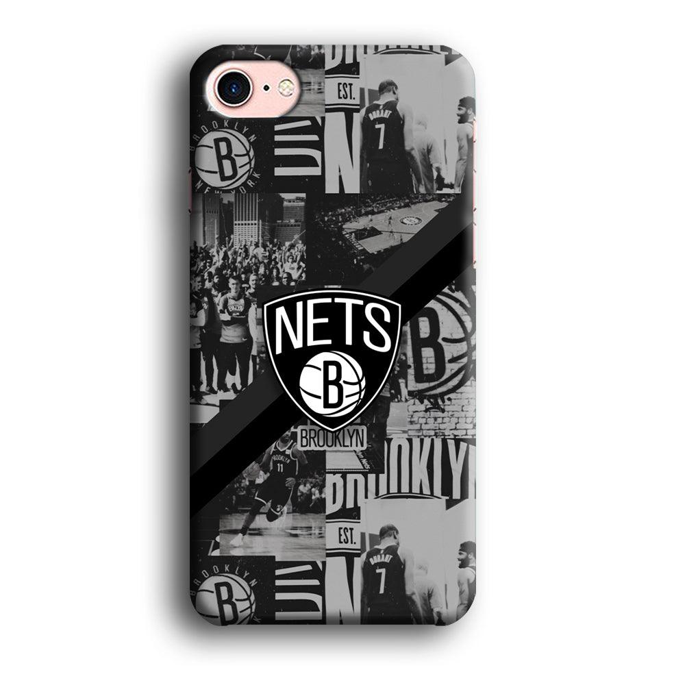 Brooklyn Nets Collage of The Journey iPhone 8 Case-Oxvistore