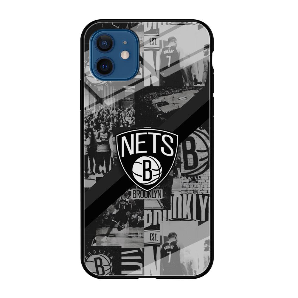 Brooklyn Nets Collage of The Journey iPhone 12 Case-Oxvistore