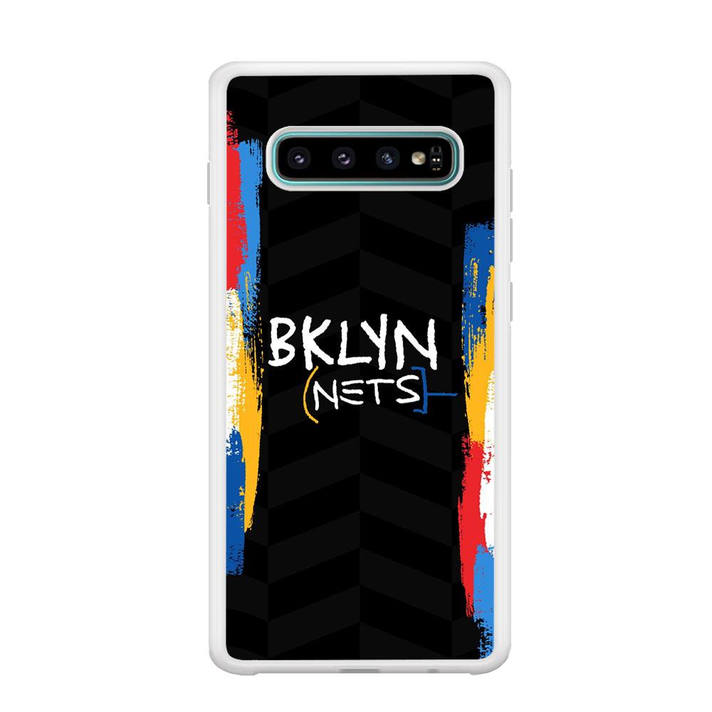 Brooklyn Nets Color Spray Jersey Samsung Galaxy S10 Plus Case-Oxvistore