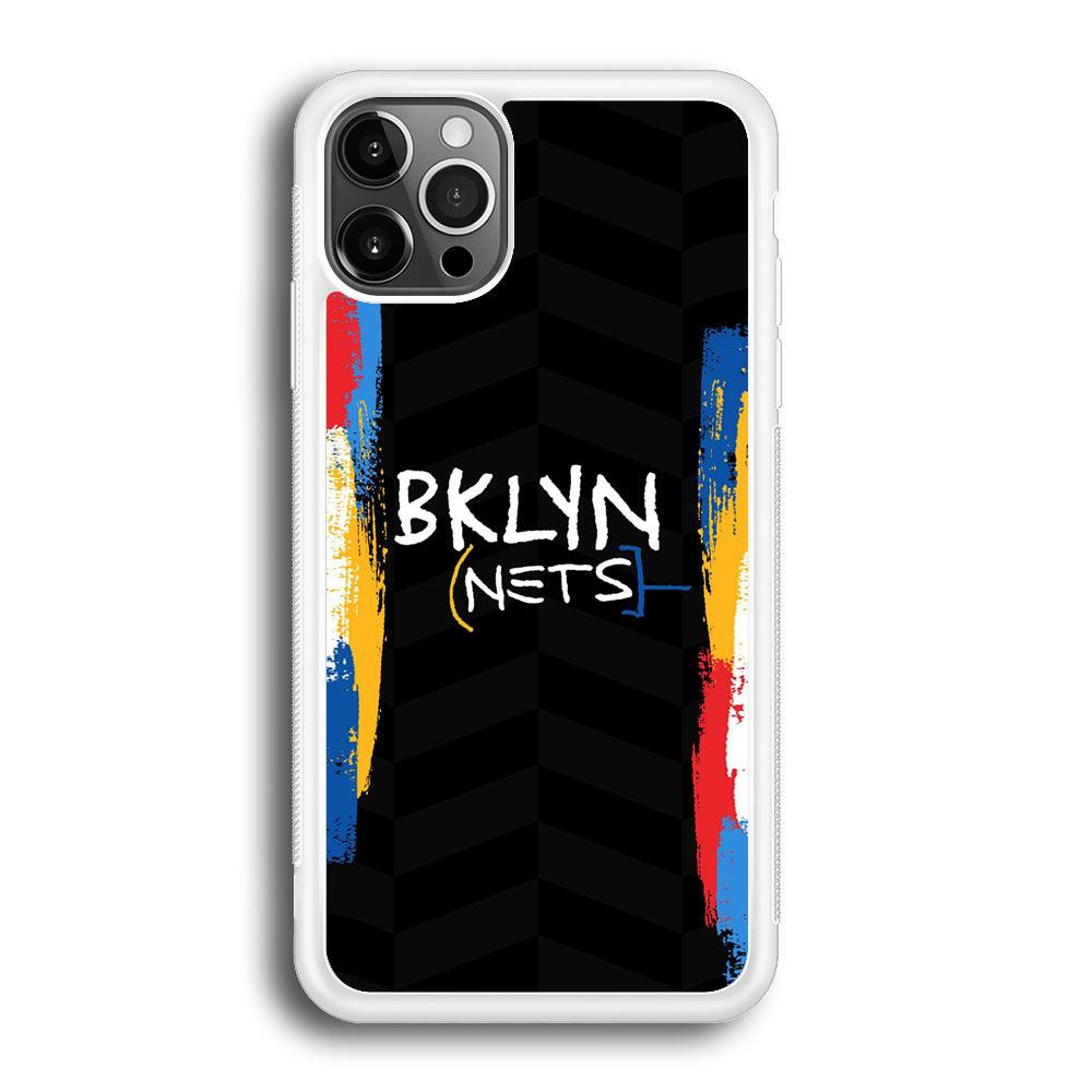 Brooklyn Nets Color Spray Jersey iPhone 12 Pro Case-Oxvistore