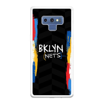 Brooklyn Nets Color Spray Jersey Samsung Galaxy Note 9 Case-Oxvistore