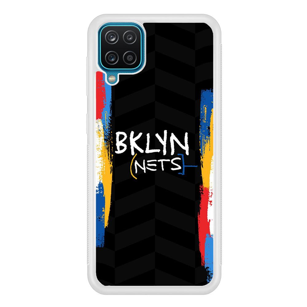 Brooklyn Nets Color Spray Jersey Samsung Galaxy A12 Case-Oxvistore