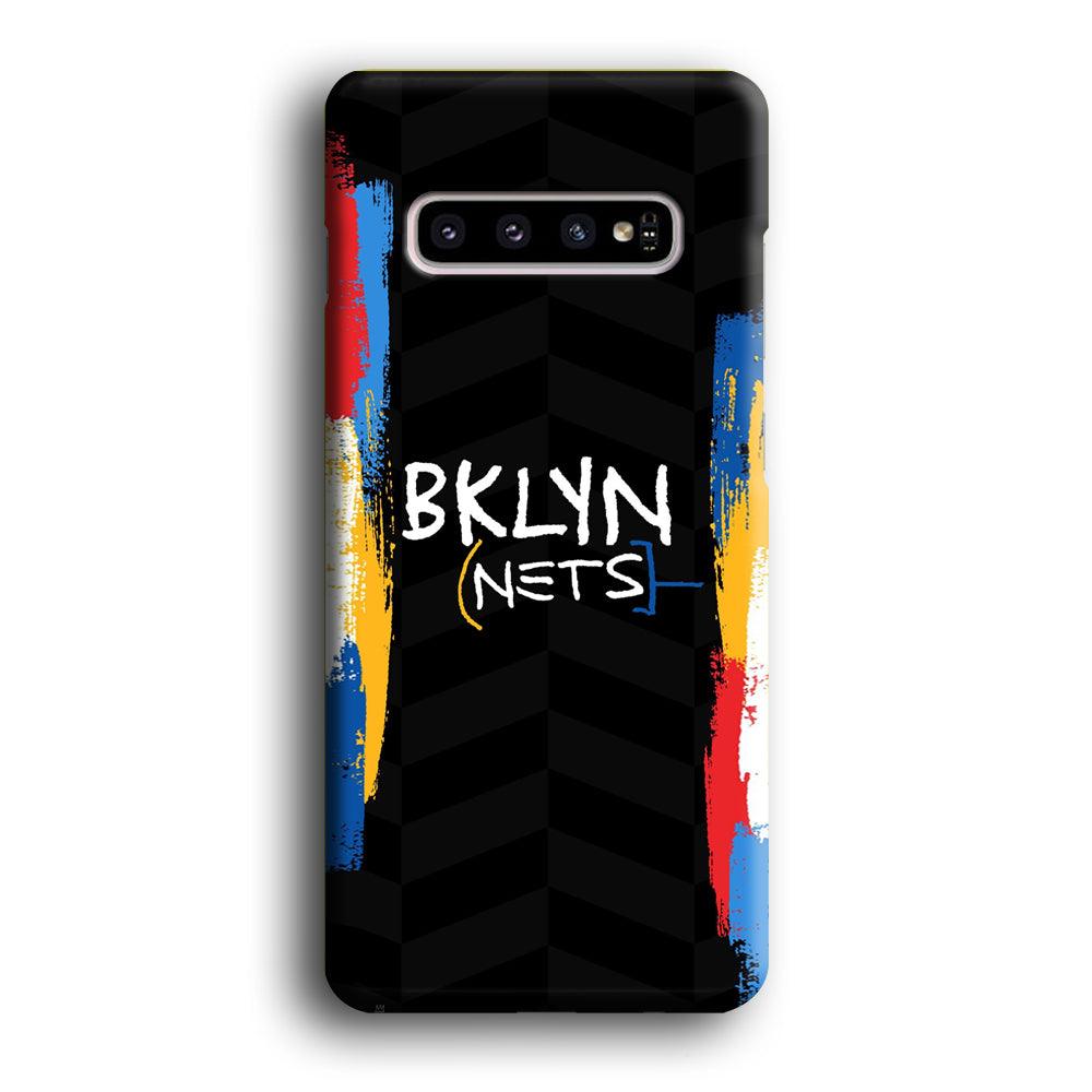 Brooklyn Nets Color Spray Jersey Samsung Galaxy S10 Plus Case-Oxvistore