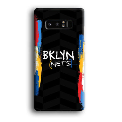 Brooklyn Nets Color Spray Jersey Samsung Galaxy Note 8 Case-Oxvistore