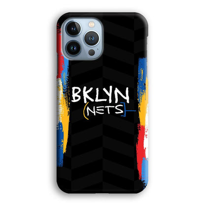 Brooklyn Nets Color Spray Jersey iPhone 15 Pro Case-Oxvistore