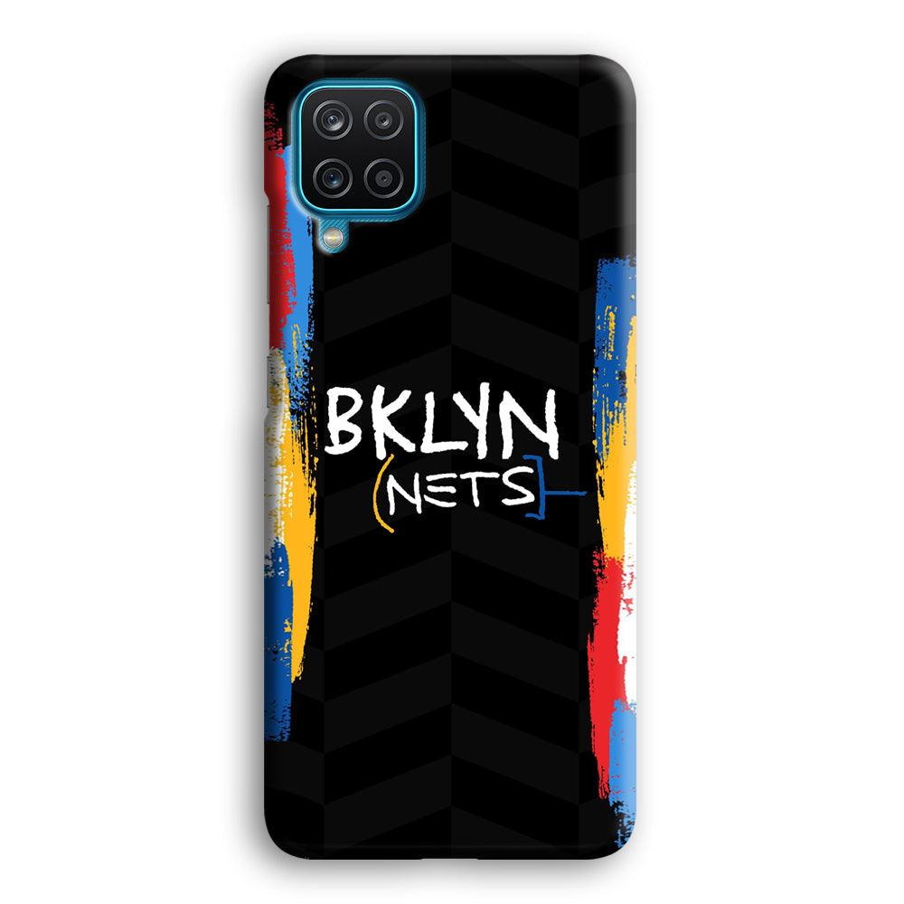 Brooklyn Nets Color Spray Jersey Samsung Galaxy A12 Case-Oxvistore