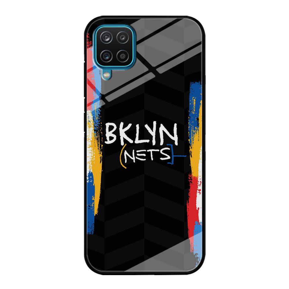 Brooklyn Nets Color Spray Jersey Samsung Galaxy A12 Case-Oxvistore