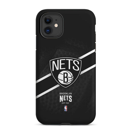 Brooklyn Nets Logo 2 in 1 Tough Phone Case-Oxvistore