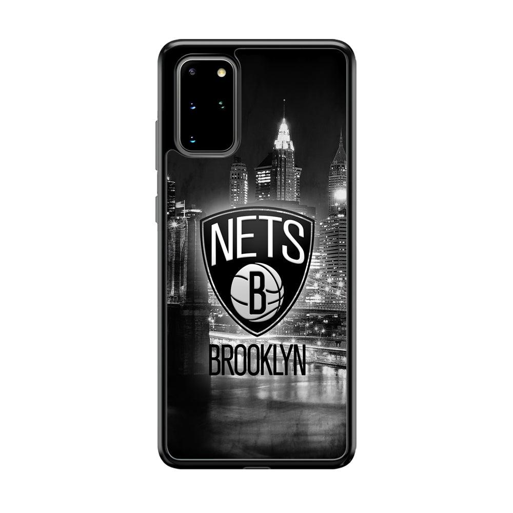 Brooklyn Nets Night Town Samsung Galaxy S20 Plus Case-Rubber Black (2D Case)-Oxvistore