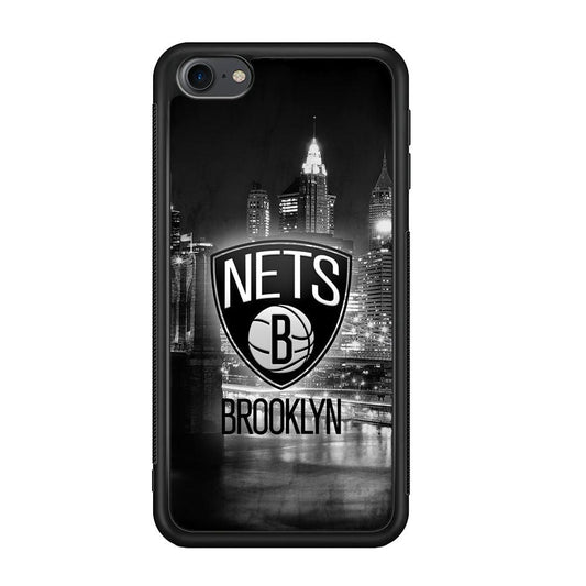 Brooklyn Nets Night Town iPod Touch 6 Case-Rubber Black (2D Case)-Oxvistore