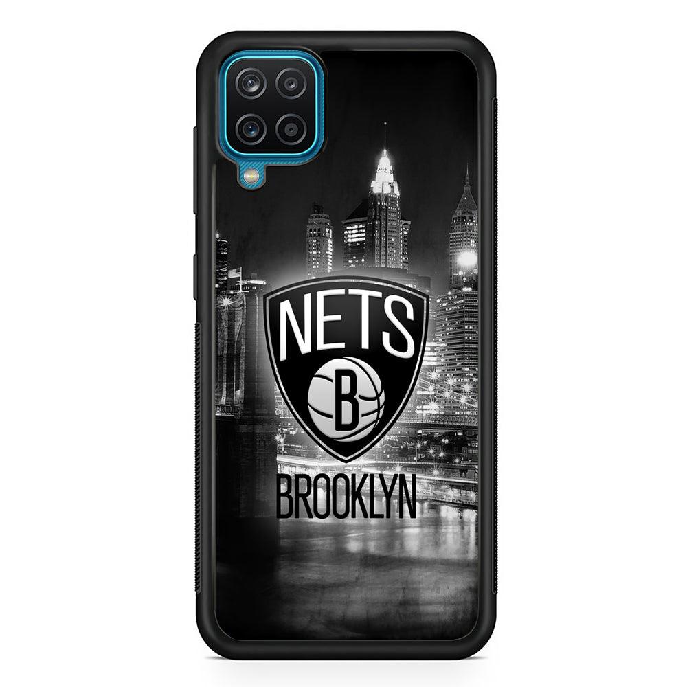 Brooklyn Nets Night Town Samsung Galaxy A12 Case-Oxvistore