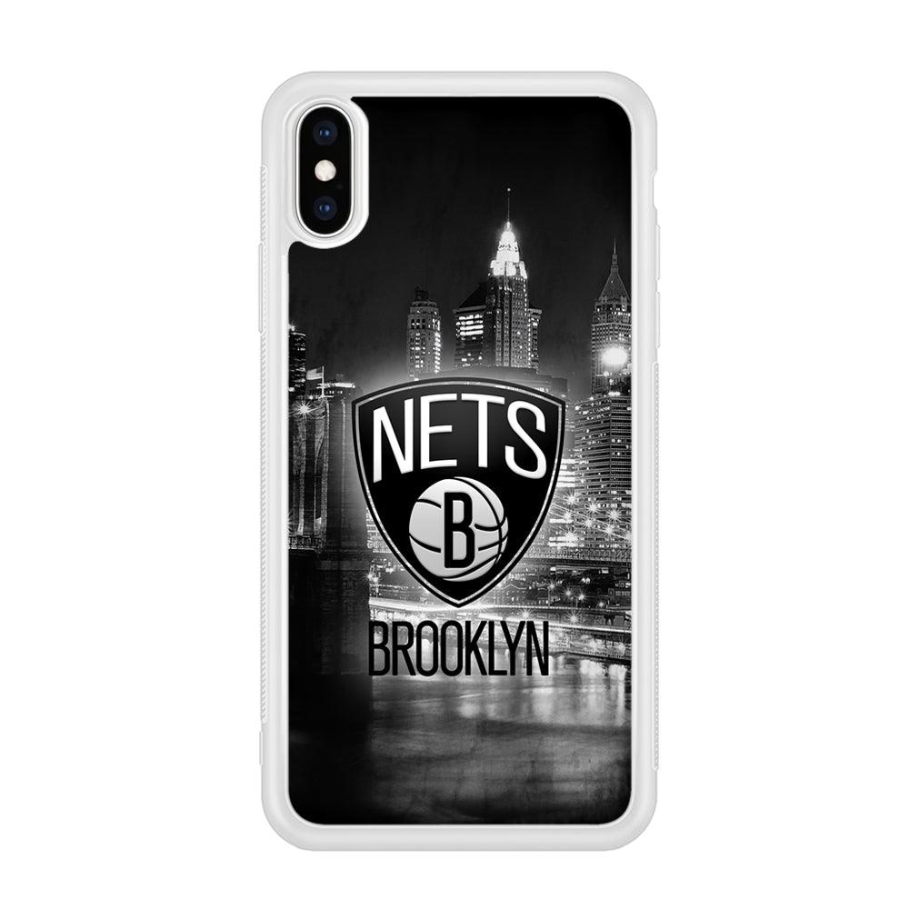 Brooklyn Nets Night Town iPhone X Case-Oxvistore