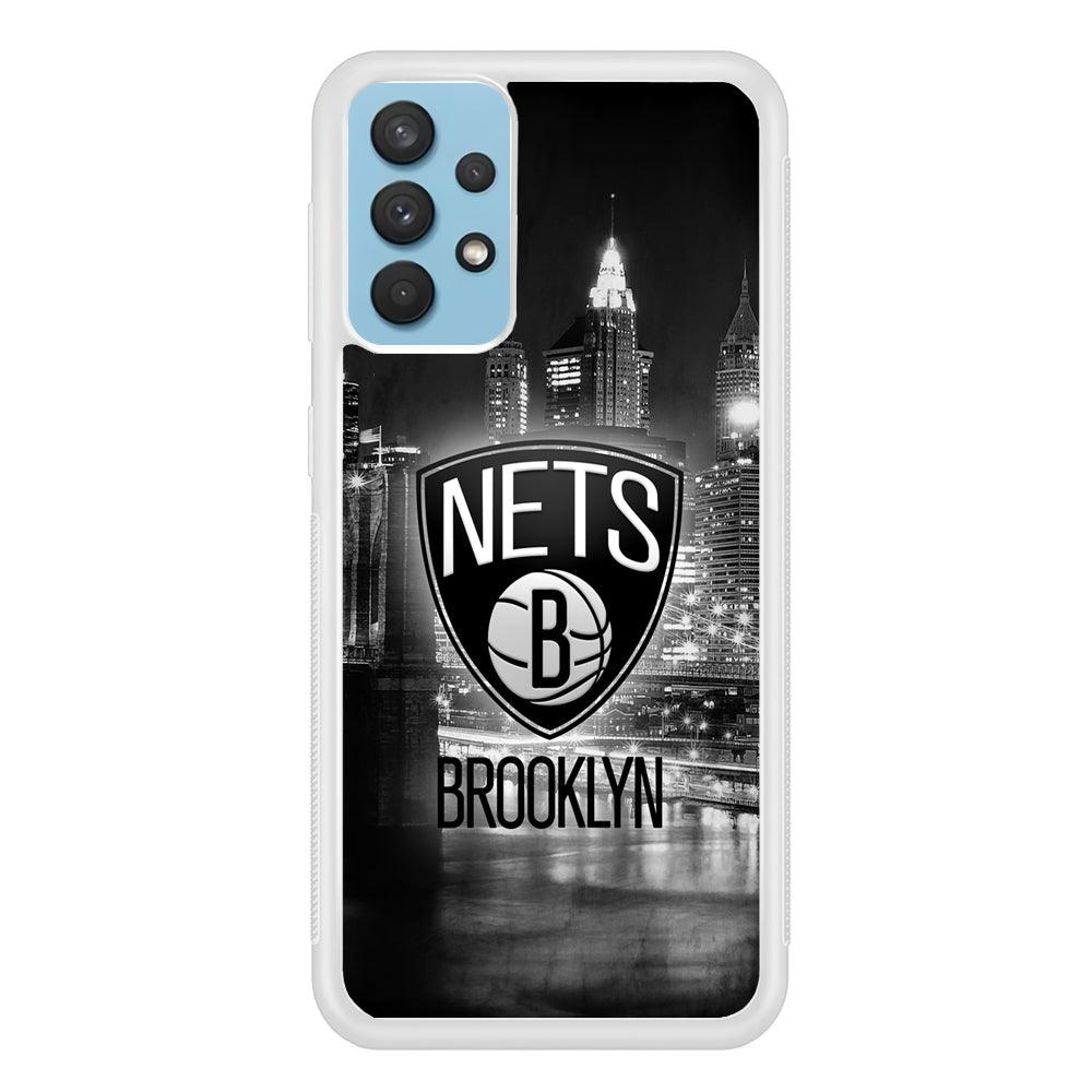 Brooklyn Nets Night Town Samsung Galaxy A32 Case-Oxvistore