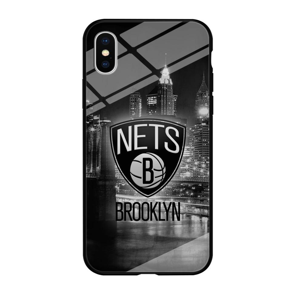 Brooklyn Nets Night Town iPhone X Case-Oxvistore