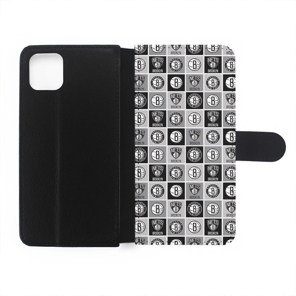 Brooklyn Nets Pattern Flip Wallet Phone Case