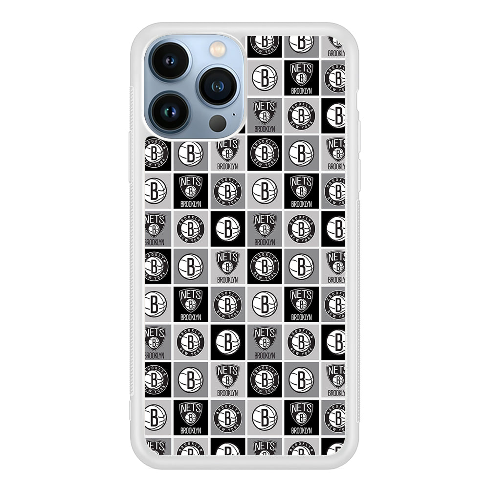 Brooklyn Nets Pattern 2D Rubber Phone Case