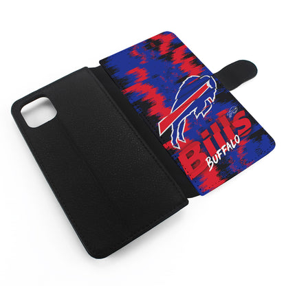 Buffalo Bills Abstract Color Flip Wallet Phone Case