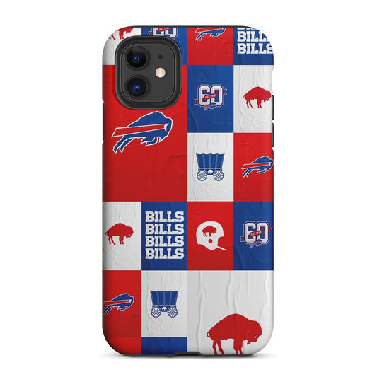 Buffalo Bills Collage 2 in 1 Tough Phone Case-Oxvistore