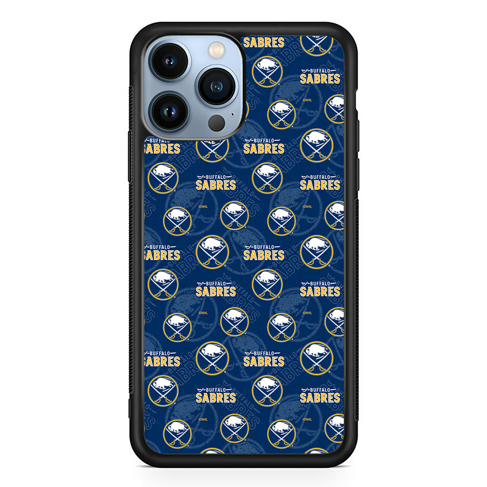 Buffalo Sabres Pattern 2D Rubber Phone Case