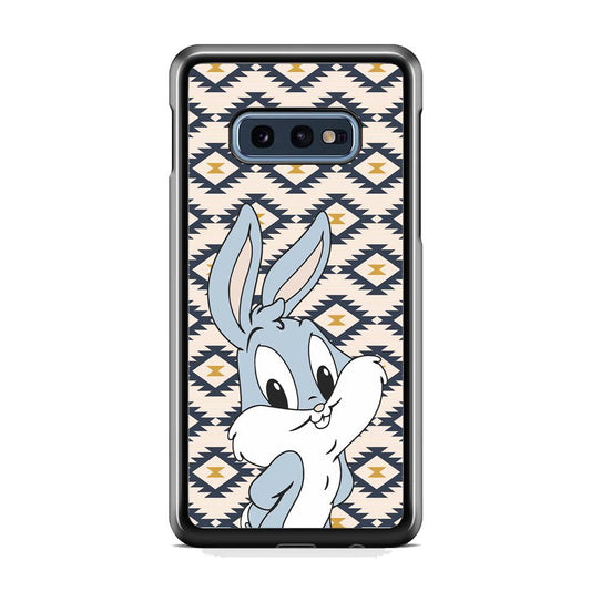 Bug Bunny Kid Plain Smile Samsung Galaxy S10E Case-Rubber Black (2D Case)-Oxvistore