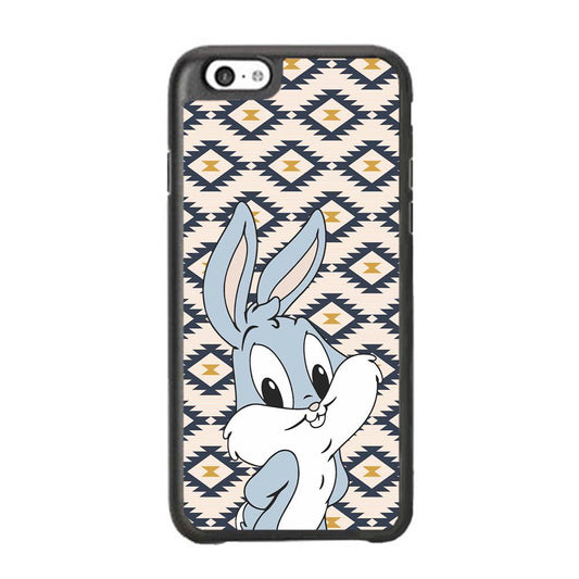 Bug Bunny Kid Plain Smile iPhone 6 Plus | 6s Plus Case-Rubber Black (2D Case)-Oxvistore