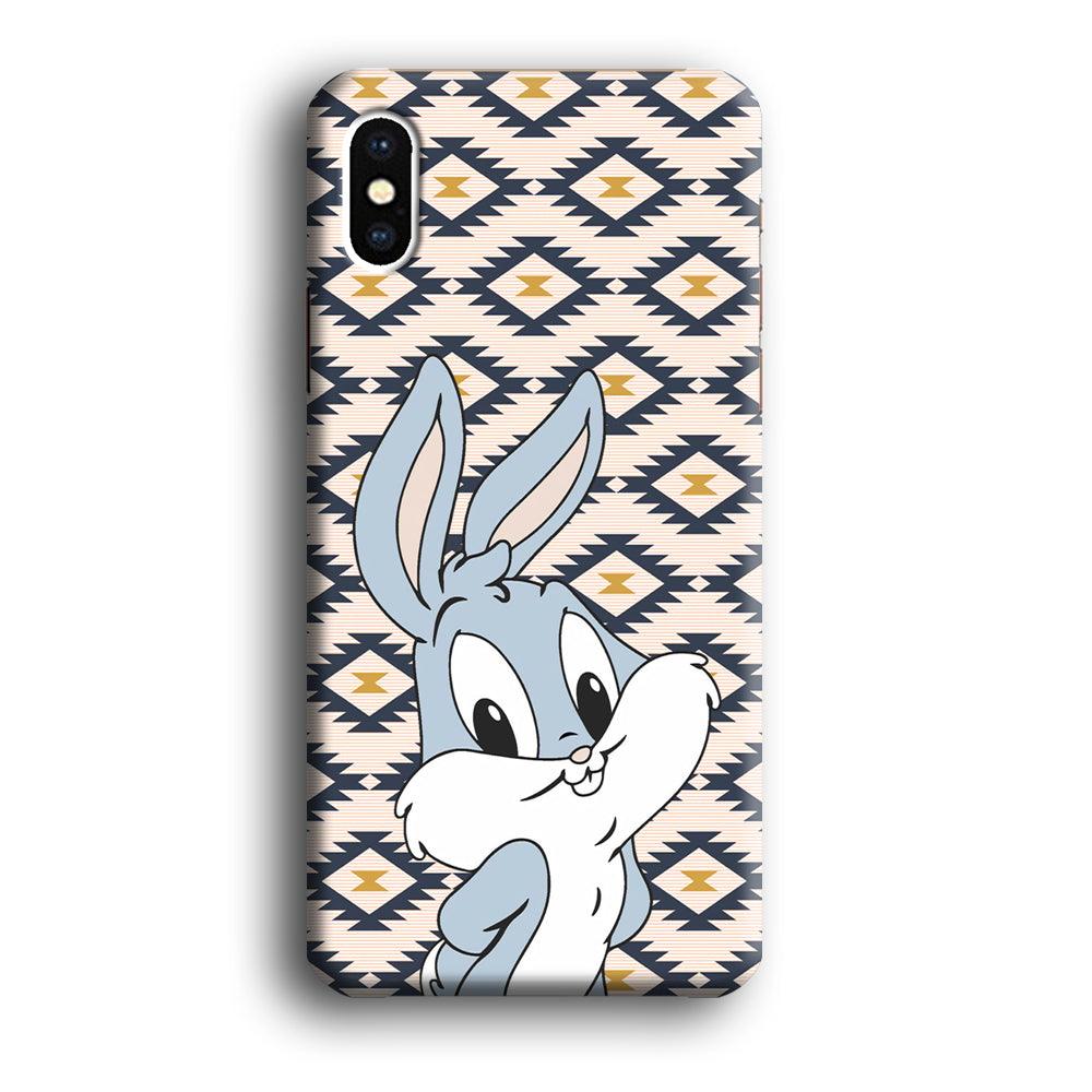 Bug Bunny Kid Plain Smile iPhone X Case-Oxvistore