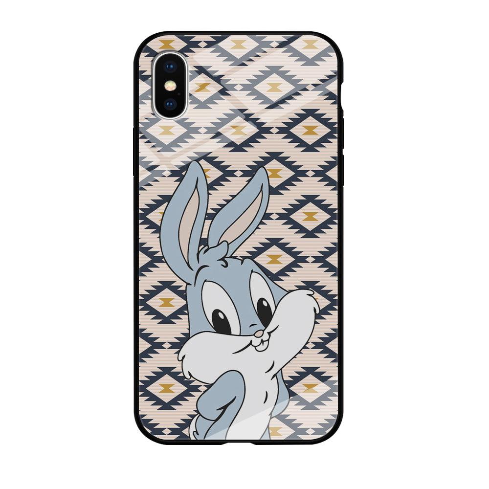 Bug Bunny Kid Plain Smile iPhone X Case-Oxvistore