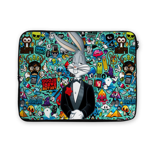 Bugs Bunny Doodle Laptop Sleeve Protective Cover