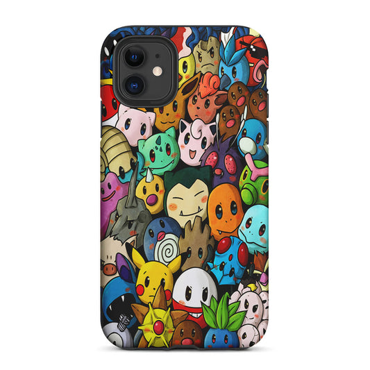 Bunch of Cute Pokemon 2 in 1 Tough Phone Case