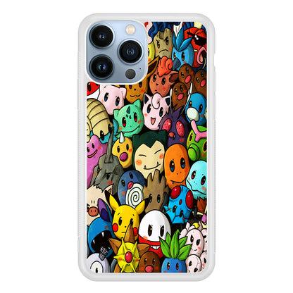 Bunch of Cute Pokemon 2D Rubber Phone Case