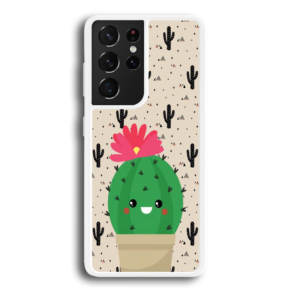 Cactus Tiny Pot Samsung Galaxy S21 Ultra Case-Oxvistore