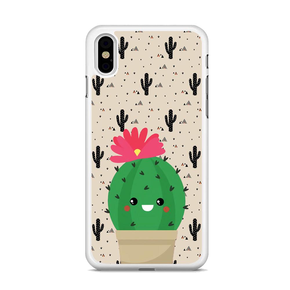 Cactus Tiny Pot iPhone X Case-Oxvistore