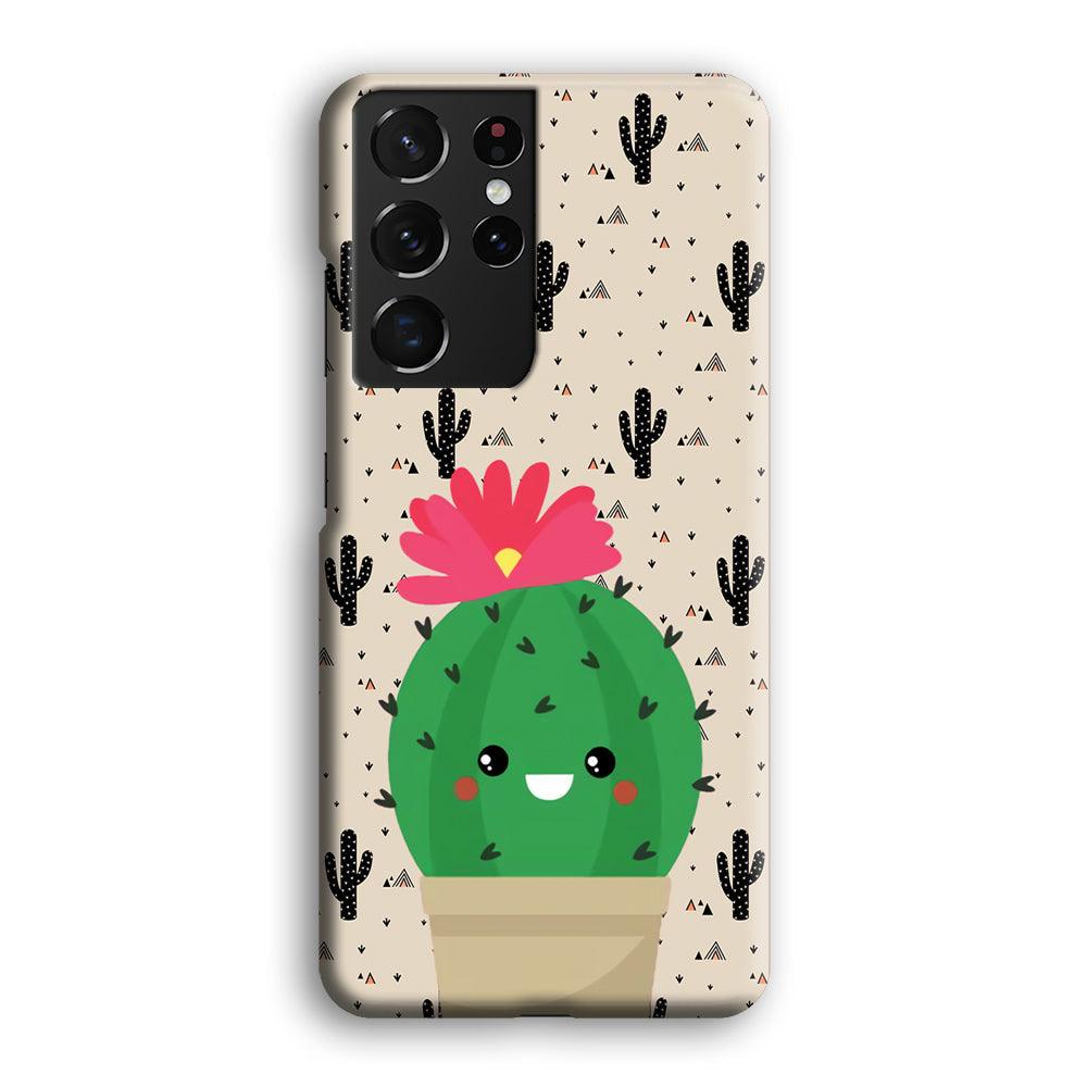 Cactus Tiny Pot Samsung Galaxy S21 Ultra Case-Oxvistore