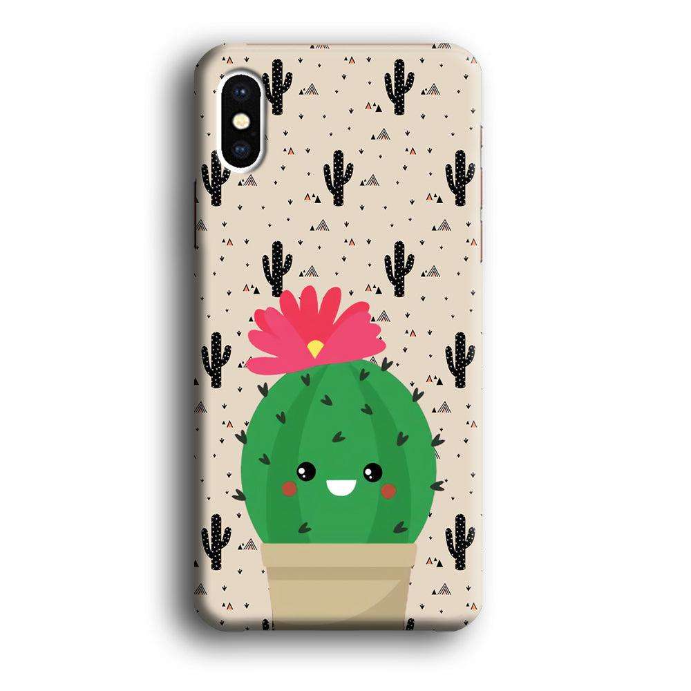 Cactus Tiny Pot iPhone X Case-Oxvistore