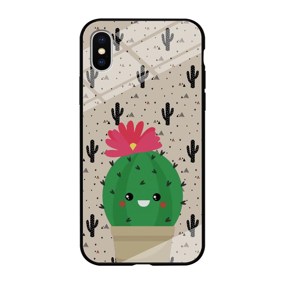 Cactus Tiny Pot iPhone X Case-Oxvistore