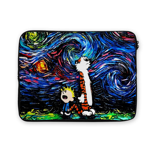 Calvin and Hobbes Starry Night Laptop Sleeve Protective Cover