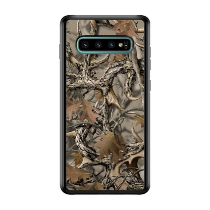 Camo Dry Leaves and Deer Horns Samsung Galaxy S10 Plus Case-Oxvistore