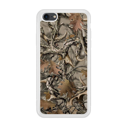 Camo Dry Leaves and Deer Horns iPhone 8 Case-Oxvistore