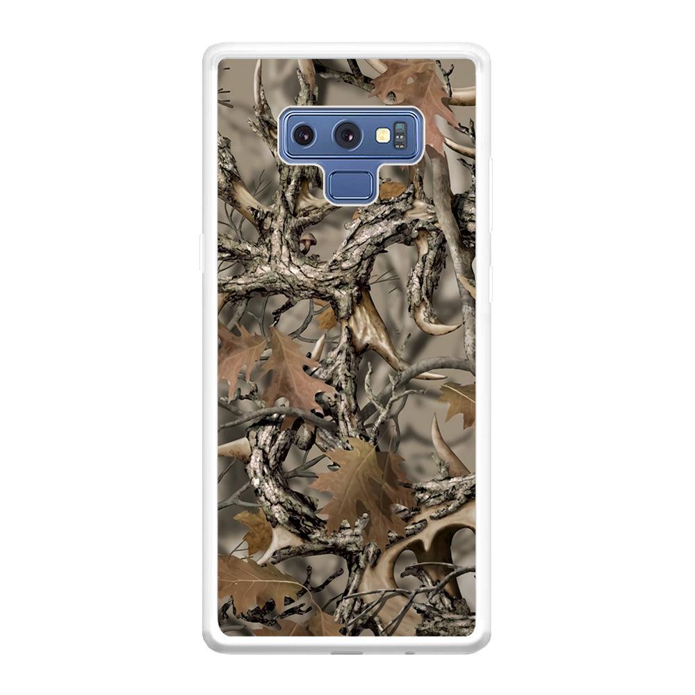 Camo Dry Leaves and Deer Horns Samsung Galaxy Note 9 Case-Oxvistore