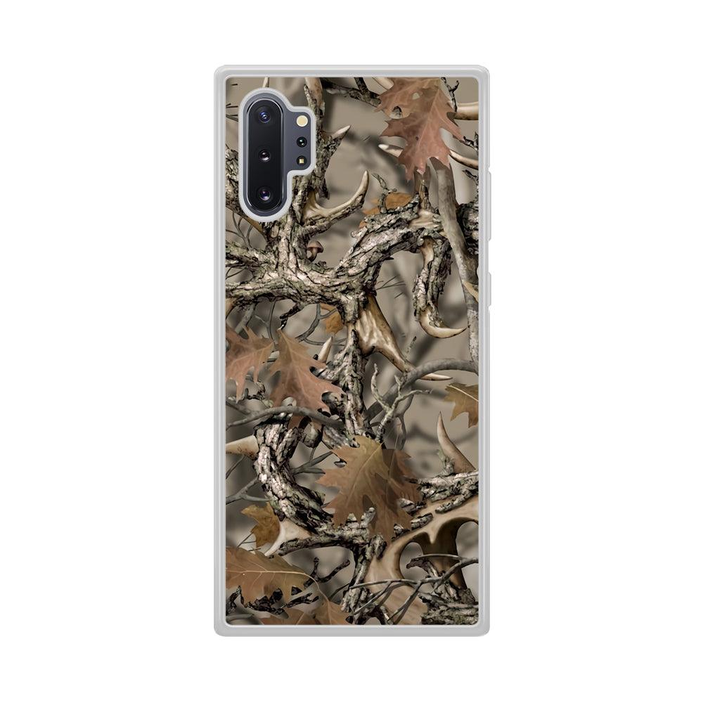 Camo Dry Leaves and Deer Horns Samsung Galaxy Note 10 Plus Case-Oxvistore