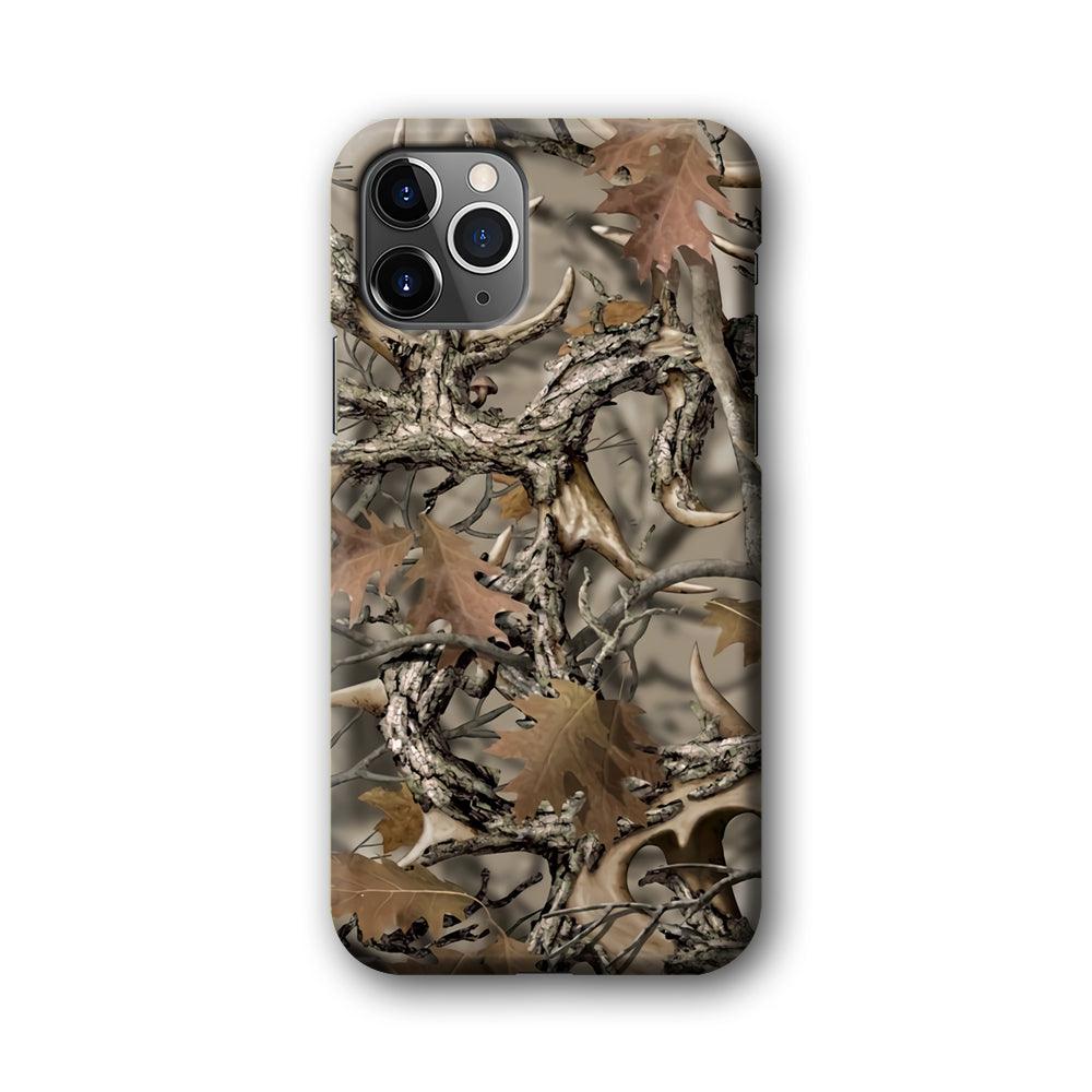 Camo Dry Leaves and Deer Horns iPhone 11 Pro Case-Oxvistore