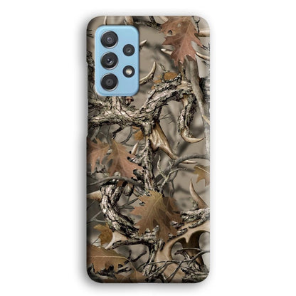 Camo Dry Leaves and Deer Horns Samsung Galaxy A52 Case-Oxvistore